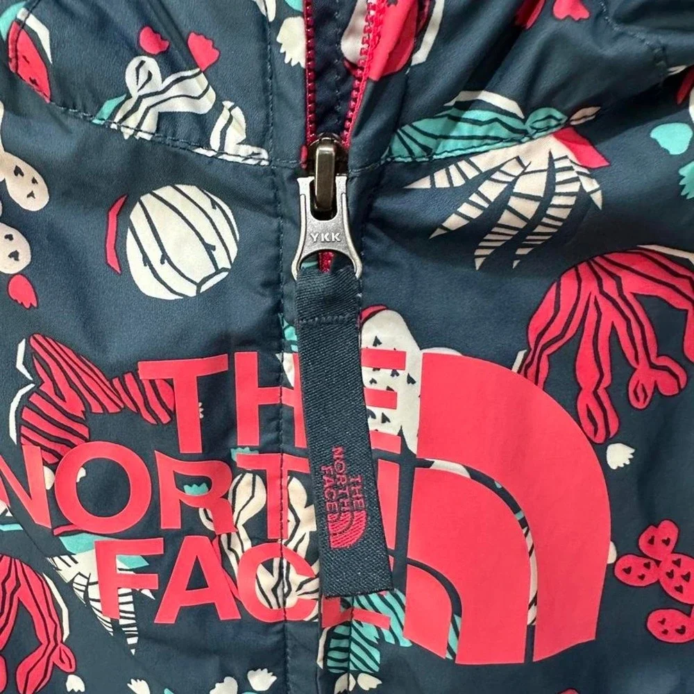 The North Face Toddler Girl Size 6 Full Zip Windbreaker Jacket Cactus Print